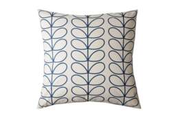 Orla Kiely Linear Stem Cushion, Whale, Small - thumbnail 1