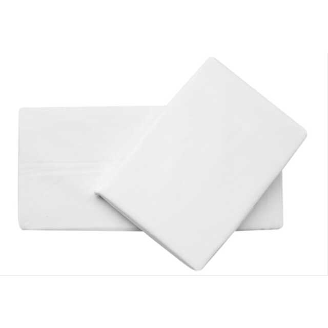 Catherine Lansfield Easy Iron Percale Fitted Sheet, Double, White