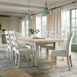 Casa Nantes Large Extending Dining Table, Stone Grey - thumbnail 2