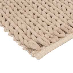 5five Chunky Knit Bath Mat, Medium, Linen Beige - thumbnail 2