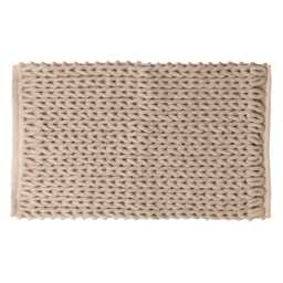 5five Chunky Knit Bath Mat, Medium, Linen Beige