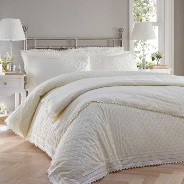 Portfolio Home Balmoral Pillowcase Pair, Ecru - image 1