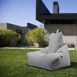 Extreme Lounging Pastel Mighty B-Bag Weather Resistant Outdoor Bean Bag, Grey - thumbnail 3
