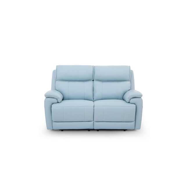 Casa Echo 2 Seater Leather Power Recliner Sofa, Oyster - image 1