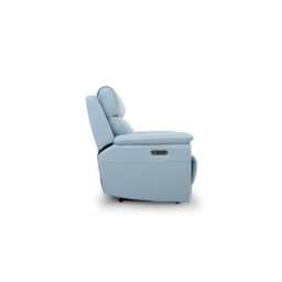 Casa Echo 2 Seater Leather Power Recliner Sofa, Oyster - thumbnail 3