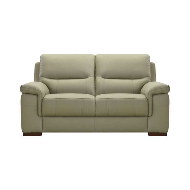 Casa Angus 2 Seater Leather Sofa, Sassari Celedone Green - image 1