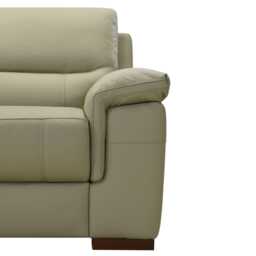 Casa Angus 2 Seater Leather Sofa, Sassari Celedone Green - thumbnail 4
