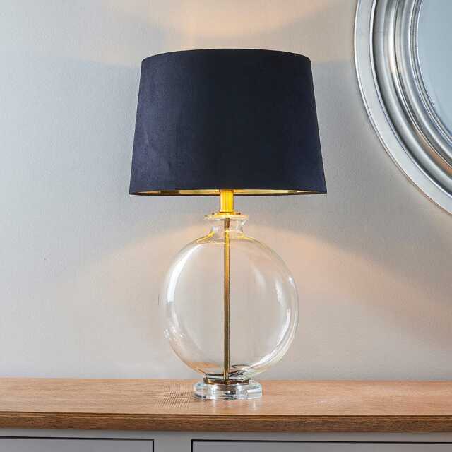 Endon Gideon Table Lamp, Navy - image 1