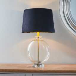 Endon Gideon Table Lamp, Navy