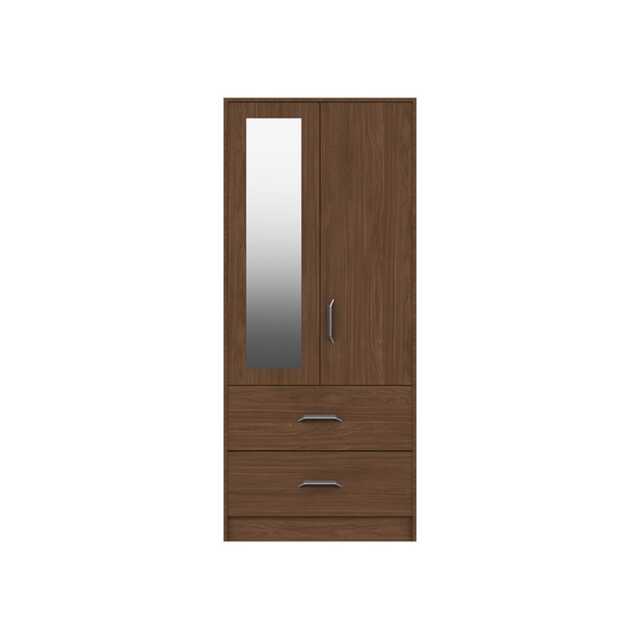 Casa Rome Double Wardrobe with Drawers & Mirror - image 1