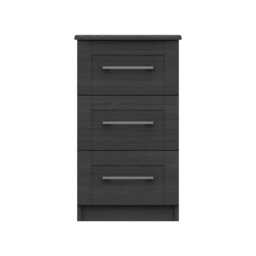 Casa Madrid 3 Drawer Chest of Drawers, Graphite - thumbnail 2
