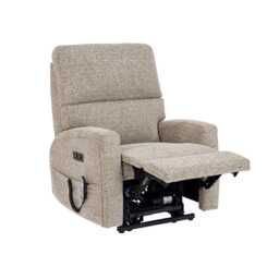 Celebrity Southwell Petite Power Recliner Fabric Armchair, Hessian Mocha - thumbnail 3