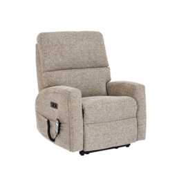Celebrity Southwell Petite Power Recliner Fabric Armchair, Hessian Mocha - thumbnail 2