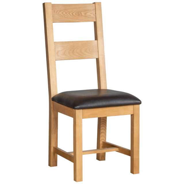 Casa Tavistock Ladder Back Dining Chair, PU Seat - image 1