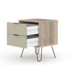 Casa Alden Bedside Cabinet, Driftwood - thumbnail 2