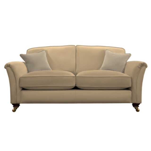 Parker Knoll Devonshire Large 2 Seater Leather Sofa, Como Taupe