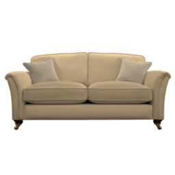 Parker Knoll Devonshire Large 2 Seater Leather Sofa, Como Taupe