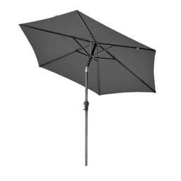 Pacific Lifestyle Riva Weather Resistant Parasol with Tilt, 2.5m, Round, Grey - thumbnail 3