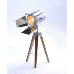 Casa Hank Tripod Table Lamp, Wood, Natural