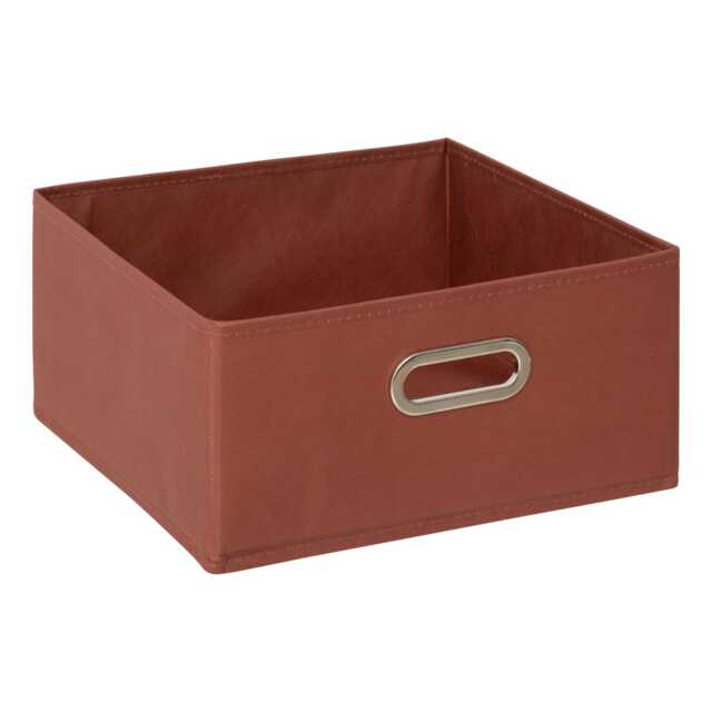 5five Narrow Fabric Storage Box, 31x15cm, Terracotta - image 1