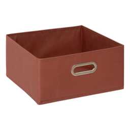 5five Narrow Fabric Storage Box, 31x15cm, Terracotta - thumbnail 1