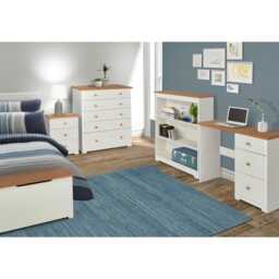 Casa Chandler 5 Drawer Chest, White - thumbnail 2