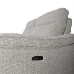 Casa Freddy 2.5 Seater Fabric Power Recliner Sofa, Milan Mink - thumbnail 3