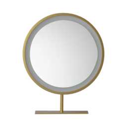 Casa Vicenza Illuminated LED Bathroom Mirror, 40x40cm, Gold