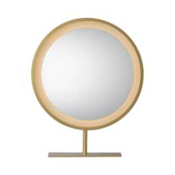 Casa Vicenza Illuminated LED Bathroom Mirror, 40x40cm, Gold - thumbnail 3
