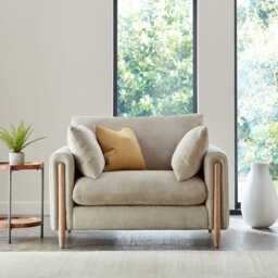 Casa Ascot Fabric Armchair, Suave Stone - thumbnail 2