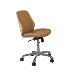 Jual San Francisco Swivel Office Chair, Oak - thumbnail 2