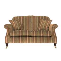 Parker Knoll Westbury 2 Seater Fabric Sofa, Baslow Stripe Gold
