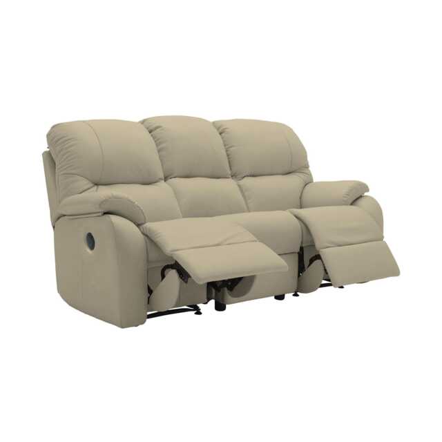 G Plan Mistral 3 Seater Double Power Recliner Leather Sofa - image 1