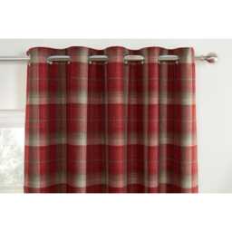 Sundour Carnoustie Curtains, 168 x 183cm, Red - thumbnail 2
