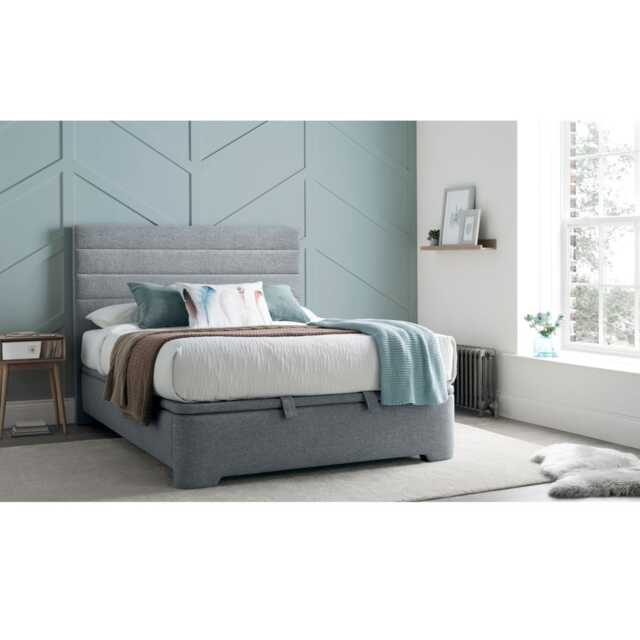 Casa Aster Ottoman Bed Frame, King, Marbella Grey - image 1