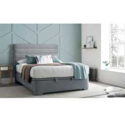 Casa Aster Ottoman Bed Frame, King, Marbella Grey