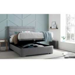 Casa Aster Ottoman Bed Frame, King, Marbella Grey - thumbnail 3