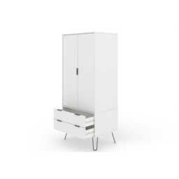 Casa Alden 2 Door Wardrobe, White - thumbnail 3