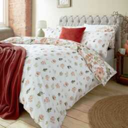 Laura Ashley Lewcombe Duvet Set, Single, Terracotta - thumbnail 2