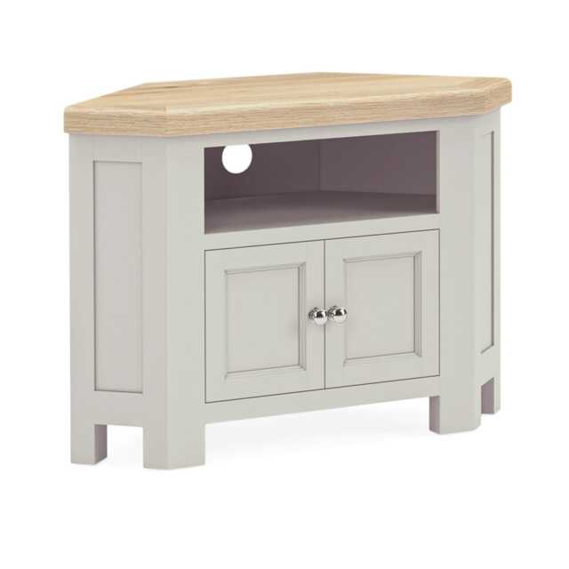 Casa Nantes Corner TV Stand, Stone Grey