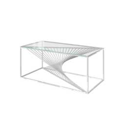 Casa Abstract Glass Coffee Table