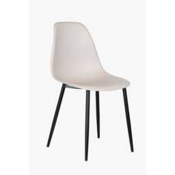 Casa Angelo Curve Dining Chairs, Set of 2, Cream - thumbnail 1