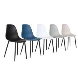 Casa Angelo Curve Dining Chairs, Set of 2, Cream - thumbnail 2