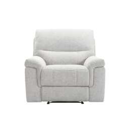 Casa Angus Fabric Power Recliner Armchair, Milan Beige