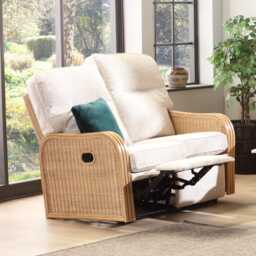 Desser Paris 2 Seater Recliner Cane Sofa - thumbnail 3
