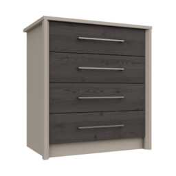 Casa Lyon 4 Drawer Chest, Anthracite - thumbnail 1