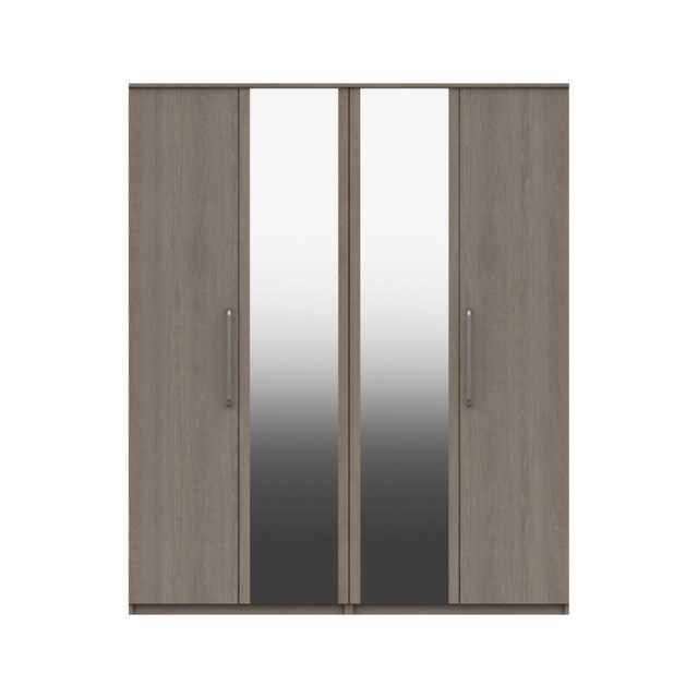 Casa Paris 4 Door Wardrobe with Mirror - image 1