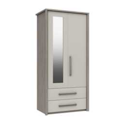 Casa Milan Double Mirror Wardrobe with Drawers