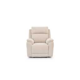 Casa Alex Fabric Power Recliner Armchair with Head Tilt, Kansas Beige