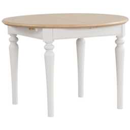 Casa Linden Round Extending Dining Table, Grey - thumbnail 2